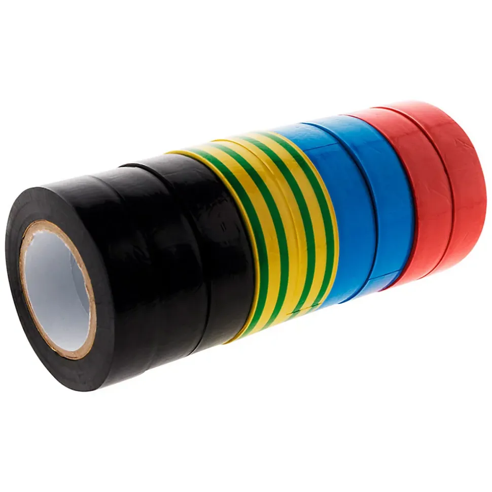 Lot de 9 rubans adhésifs 15mm x 10m - Zenitech