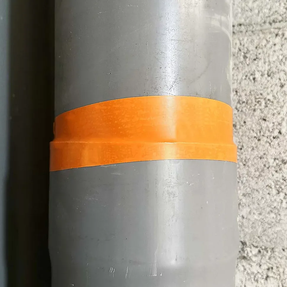 Lot de 6 Rubans adhésifs PVC orange bâtiment 50 mm x 33 m - Rouleau adhésif TECPLAST