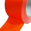 Lot de 24 Rubans adhésifs toilés orange 50 mm x 33 m - Rouleau adhésif TECPLAST pour fixer les bâches, fils et câbles