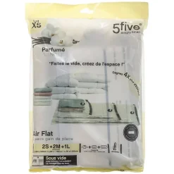 Lot de 5 sacs compresseurs d'air parfumés - Violet- 5five