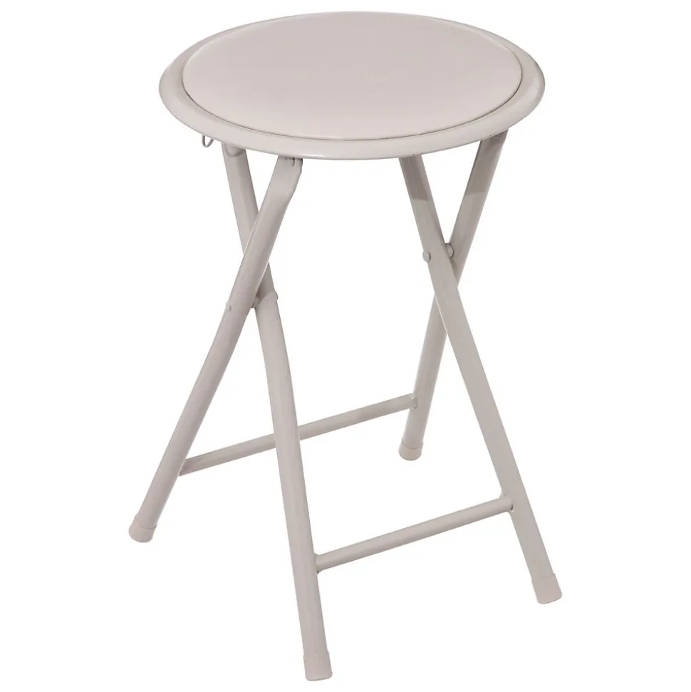 Lot de 2 tabourets d'appoint pliables en PVC