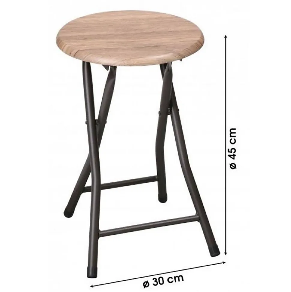 Lot de 2 Tabourets d'appoint pliables industriel