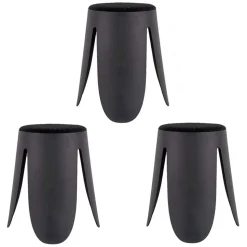 Lot de 3 tabourets Keystone avec assise en peluche