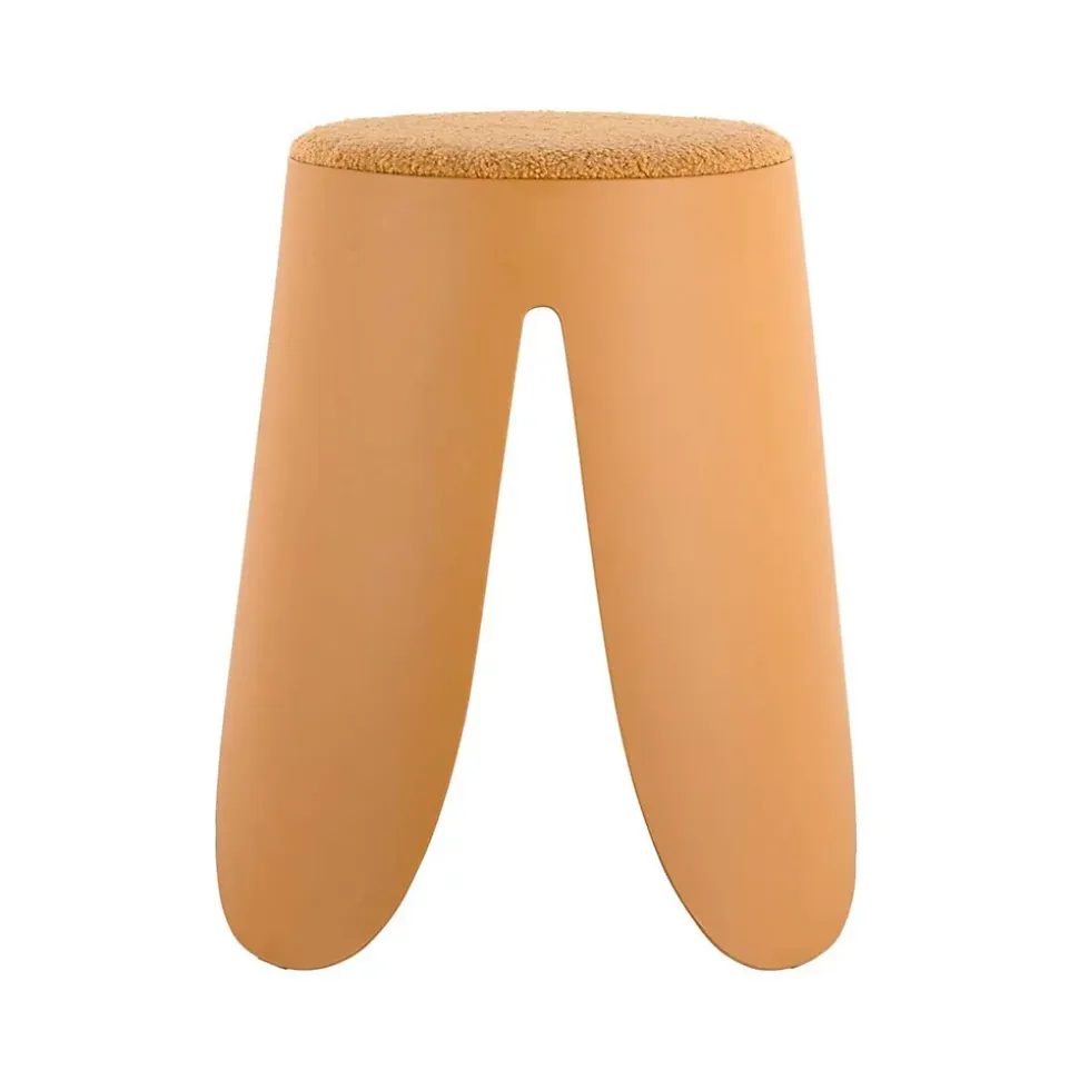 Lot de 3 tabourets Keystone avec assise en peluche