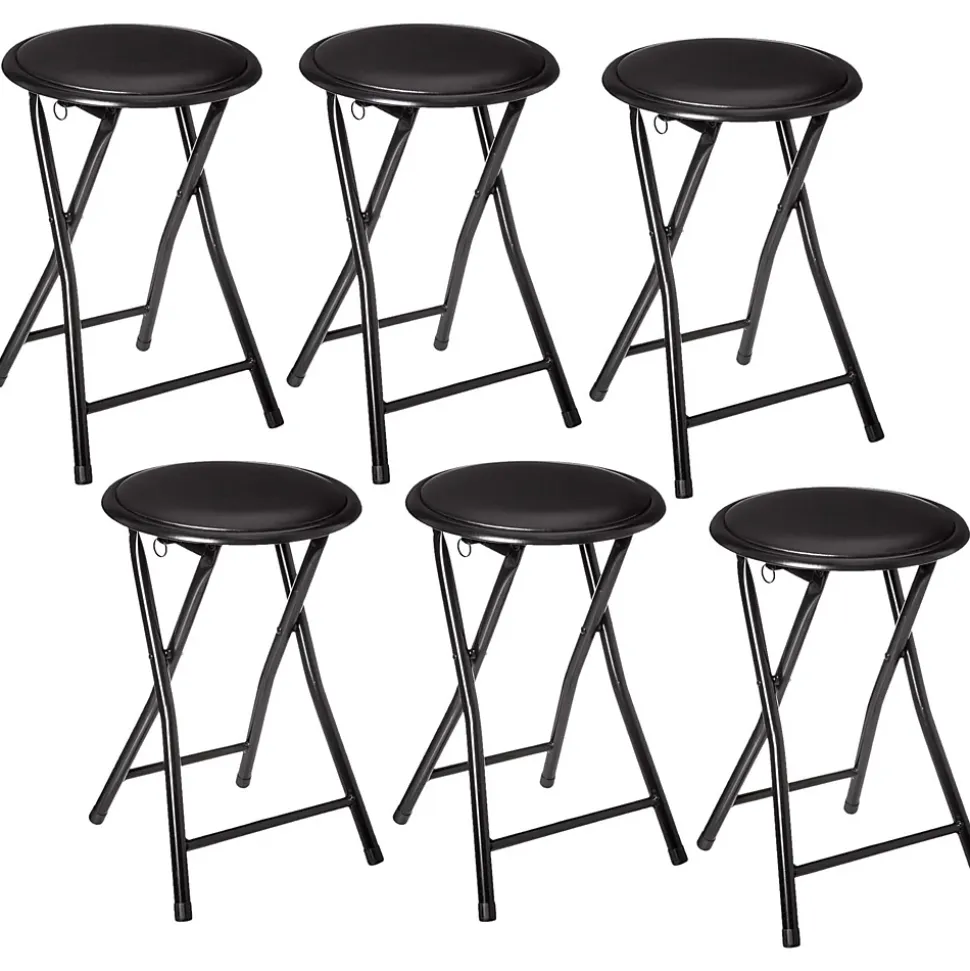 Lot de 6 Tabourets pliants en PVC