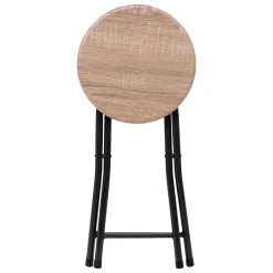 Lot de 10 Tabourets pliants en métal et MDF
