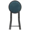 Lot de 2 Tabourets pliants avec effet velours