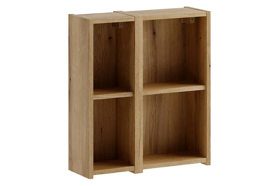 Lot de 2 étagères cube suspendues 50 x 57 cm NOVA chêne Coast Evoke