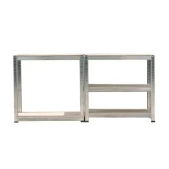 Lot de 2 étagères de rayonnage modulables en métal, 5 étages, 175kg/par étagère