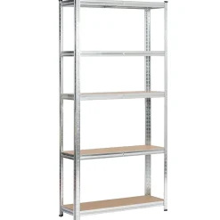 Lot de 2 étagères modulables 90 cm acier galvanisé charge maximale 875kg - L90xP30xH180 cm