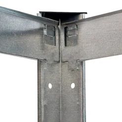 Lot de 3 étagères modulables charges lourdes en métal 12 plateaux