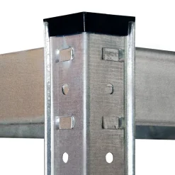 Lot de 3 étagères modulables charges lourdes en métal 12 plateaux