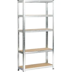 Lot de 2 étagères modulables 70 cm acier galvanisé charge maximale 875kg - L70xP30xH154 cm