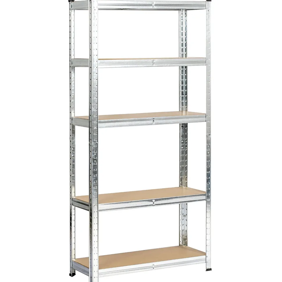 Lot de 2 étagères modulables 70 cm acier galvanisé charge maximale 875kg - L70xP30xH154 cm