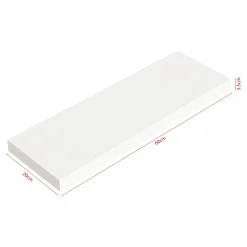 Lot de 3 étagères murales Stranda 60 x 20 x 4 cm blanc en.casa