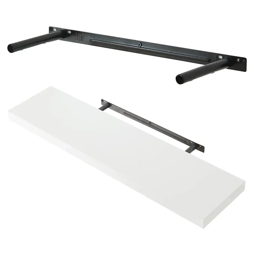 Lot de 3 étagères murales Stranda 80 x 20 x 4 cm blanc en.casa