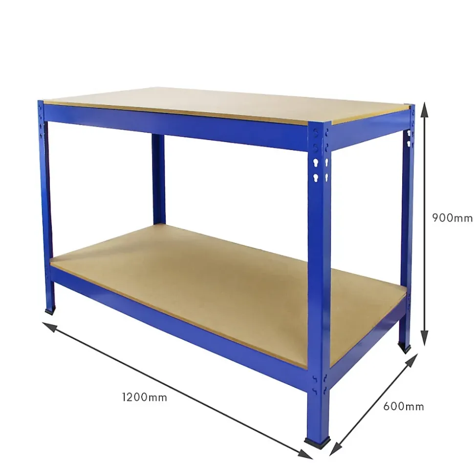 Lot de 5 T-Rax 75 cm & Etabli de Travail Q-Rax Bleus