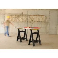 Lot de 2 tréteaux pliables télescopiques charge max. 450 kg STANLEY