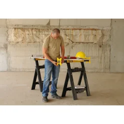 Lot de 2 tréteaux pliables télescopiques charge max. 450 kg STANLEY