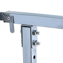 Lot de 2 tréteaux pliables télescopiques hauteur réglable 80-130 cm bleu