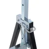 Lot de 2 tréteaux pliables télescopiques hauteur réglable 80-130 cm noir