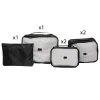 Lot organiseur valise Aloha 6 pièces - Noir- 5five