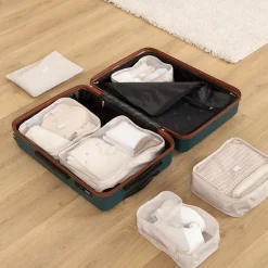 Lot organiseur valise Aloha 6 pièces - Noir- 5five