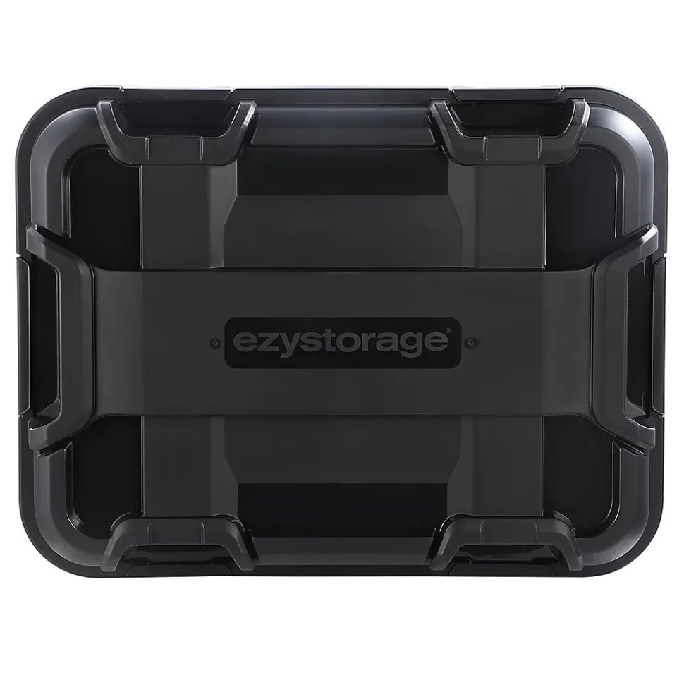 Malle de rangement 160 L Ezy Storage Bunker noir et jaune avec couvercles