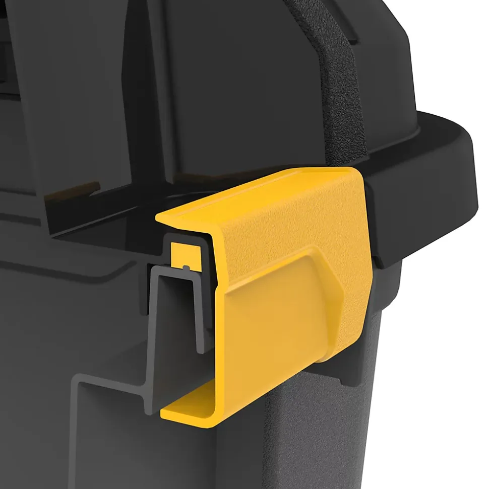 Malle de rangement 160 L Ezy Storage Bunker noir et jaune avec couvercles