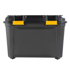 Malle de rangement 160 L Ezy Storage Bunker noir et jaune avec couvercles