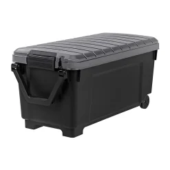 Malle de rangement 170 L Iris noir et gris avec couvercles