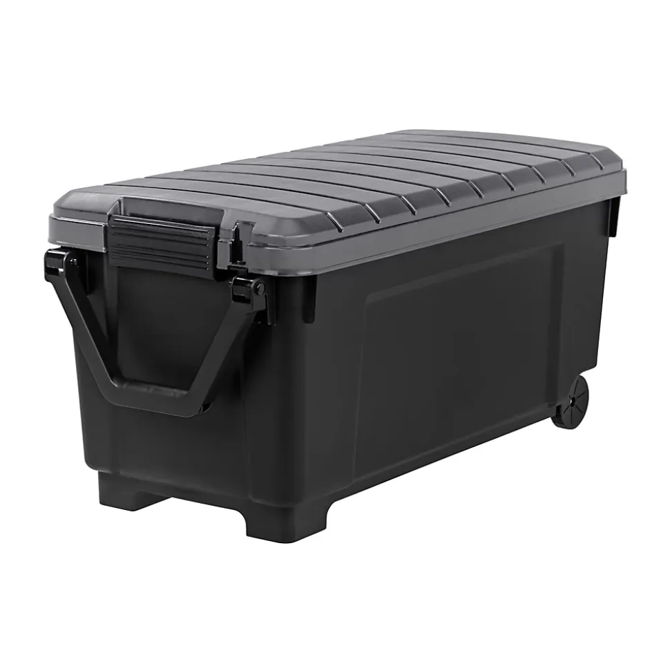 Malle de rangement 170 L Iris noir et gris avec couvercles