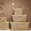 Malle de rangement feuille de palmier (40 cm - Naturel)