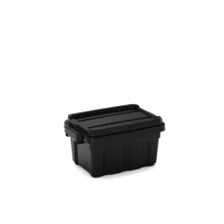 Malle de rangement 11L noire avec couvercle l.27 x H.22 x P.40 cm, Keter Tote