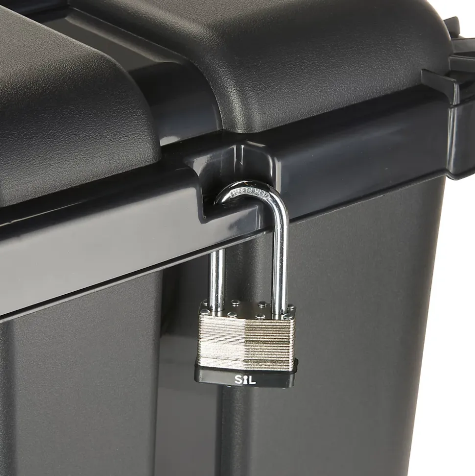 Malle de rangement 68L Skyda Form noir et jaune avec couvercles