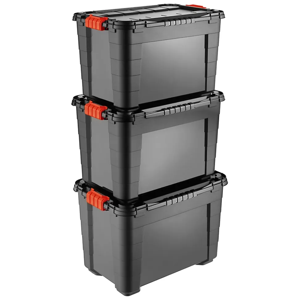 Malle de rangement 60L Tontarelli avec couvercle vendue par 3 pièces