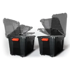 Malle de rangement 80L Tontarelli avec couvercle vendue par 3 pièces