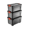 Malle de rangement vendue par 3 contenance 40L Tontarelli avec couvercles