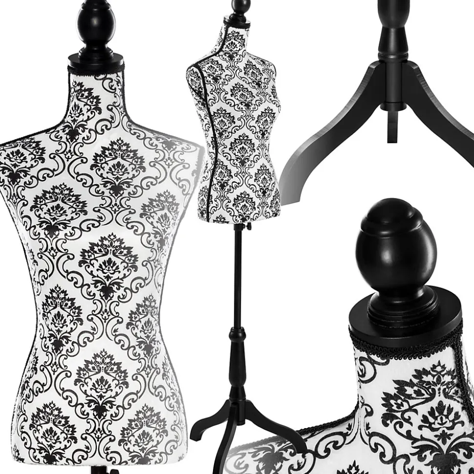 Mannequin de couture Torse Femme Réglable en hauteur 133 - 168 cm