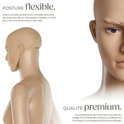 Mannequin de vitrine en Plastique Démontable