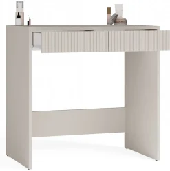 MARINA 2S - Bureau avec 2 tiroirs - Beige Cachemire