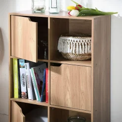 Meuble à 6 cases avec trois portes - Modu