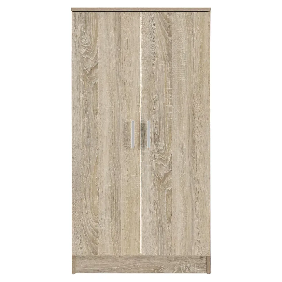 Meuble à Chaussure avec 7 Surfaces de Stockage 108 x 55 x 35 cm Effet Chêne en.casa