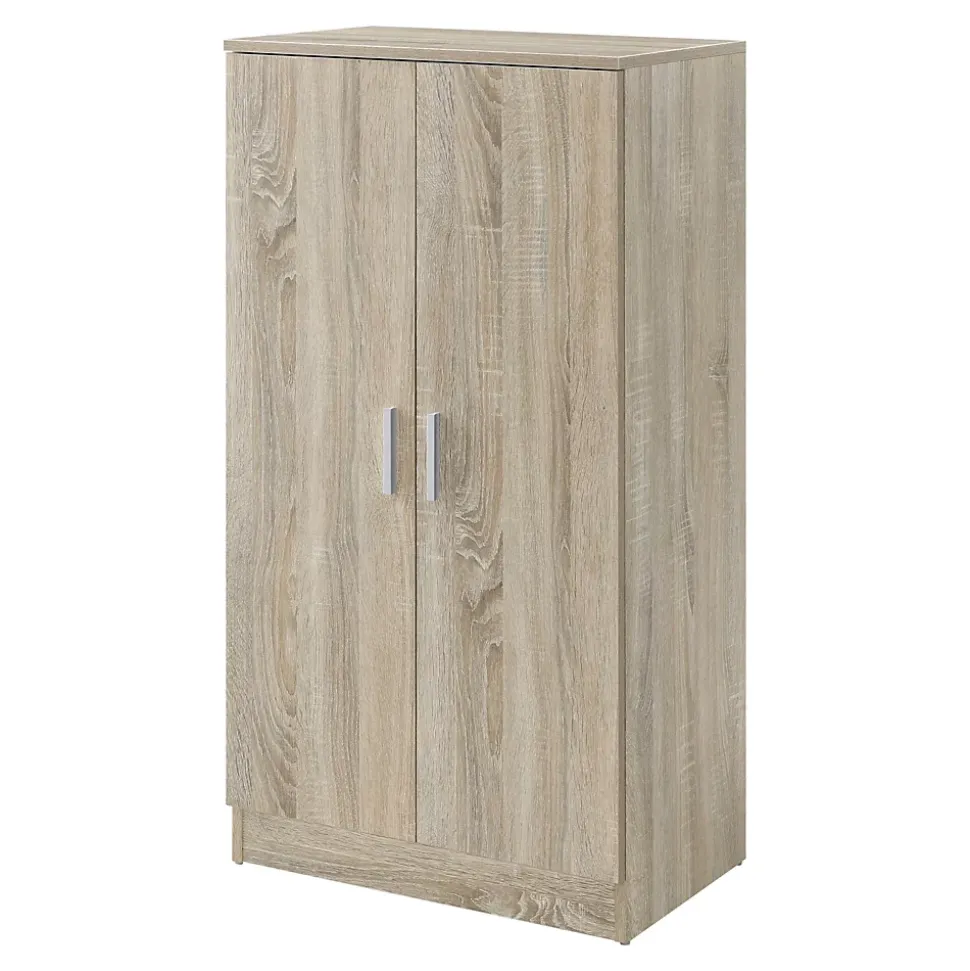 Meuble à Chaussure avec 7 Surfaces de Stockage 108 x 55 x 35 cm Effet Chêne en.casa