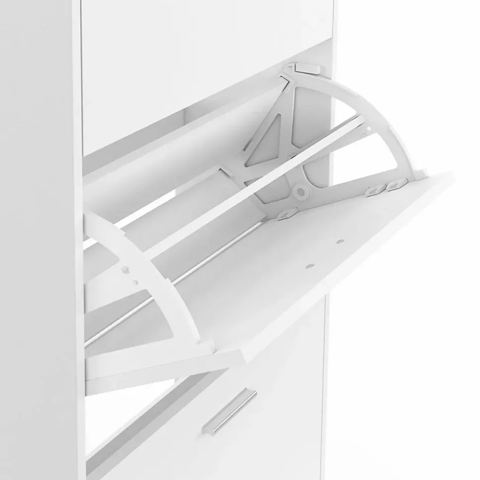 Meuble à chaussures 18 paires KLARK 3 portes blanc