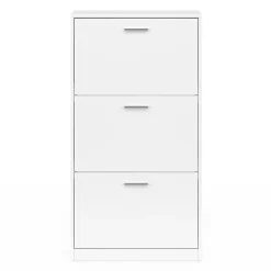 Meuble à chaussures 18 paires KLARK 3 portes blanc