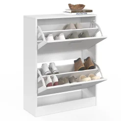 Meuble à chaussures 12 paires KLARK 2 portes blanc