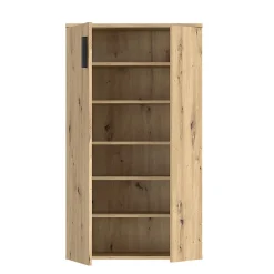 Meuble à chaussures 2 portes décor bois de chêne rustique - AMELIE