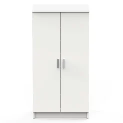 Meuble à chaussures Alcudia, Etagere à chaussures peu encombrante, Armoire polyvalente avec 5 Etageres, 55x36h108 cm, Blanc