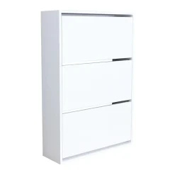 Meuble à chaussures Aurskog 110 x 74 x 24 cm blanc en.casa